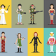 Illustration for article titled Can you recognize all the famous movie heroines in this neat poster?